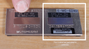 CALIBRATION PLATE SURFCOM 130